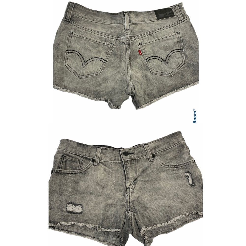 Levis Womens Sz 27 Distressed Cut Off Jean Shorts